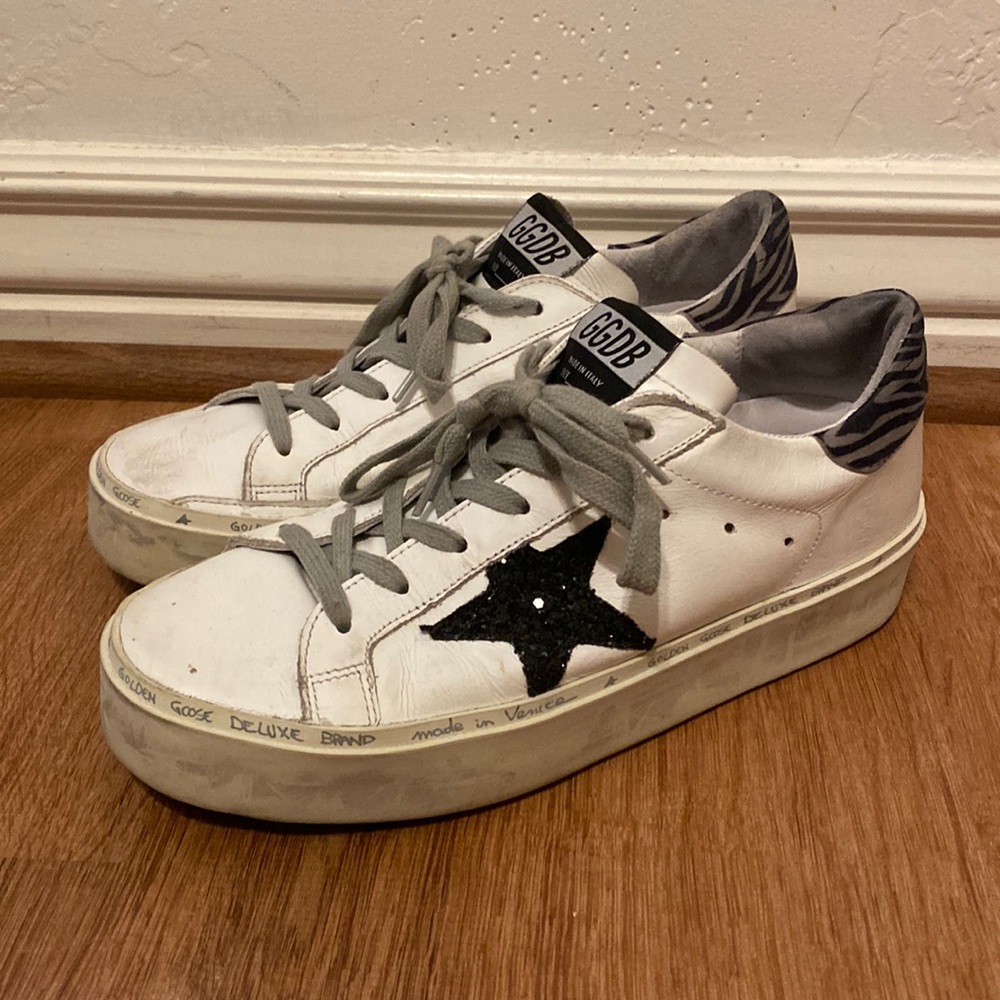 Golden Goose Hi-Star Leather Sneaker!